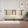 vidaXL T&ecirc;te de lit suspendue Uni Cr&egrave;me 170 x 55 x 5 cm PU antique