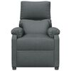 vidaXL Fauteuil inclinable Gris fonc&eacute; Tissu