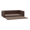 vidaXL Lit d'auto pour chien Marron 70x45 cm Aspect de lin
