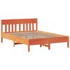 vidaXL Cadre de lit sans matelas cire marron 160x200cm bois pin massif