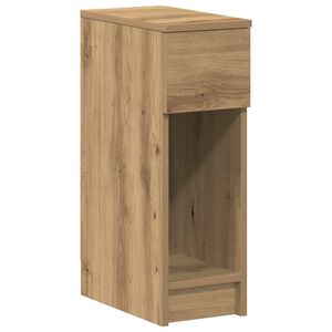 vidaXL Table de chevet avec tiroir ch&ecirc;ne artisanal 20x36x60 cm