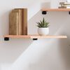 vidaXL &Eacute;tag&egrave;re murale 40x50x2 cm bois de ch&ecirc;ne massif non trait&eacute;