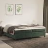 vidaXL Cadre de lit vert fonc&eacute; 200x200 cm velours