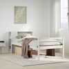 vidaXL Lit biblioth&egrave;que sans matelas blanc 75x190cm bois de pin massif
