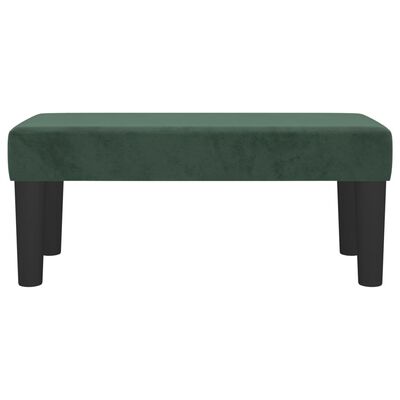 vidaXL Banc Vert foncé 70x30x30 cm Velours