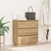vidaXL Cabinet de chevet avec tiroir Ch&ecirc;ne artisanal 71 x 34,5 x 75 cm
