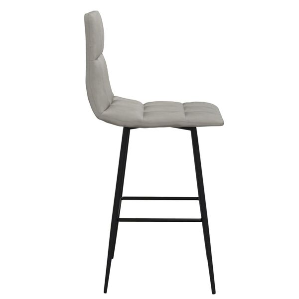 vidaXL Tabouret de bar Gris clair Velours
