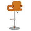 vidaXL Tabouret de bar Orange Similicuir