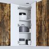 vidaXL Armoire de cuisine Ch&ecirc;ne fum&eacute; 57 x 57 x 100 cm