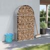 vidaXL Porte-b&ucirc;ches gris clair 120x45x210 cm acier galvanis&eacute;