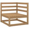 vidaXL Salon de jardin 3 pcs Marron miel Bois de pin massif