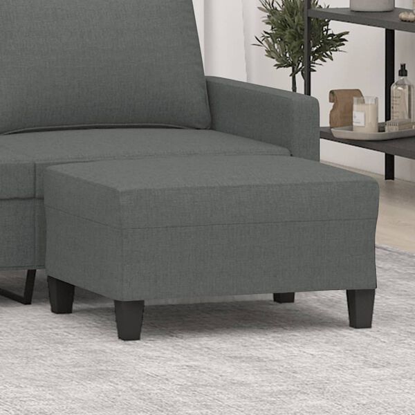 vidaXL Repose-pied Gris fonc&eacute; 70x55x41 cm Tissu