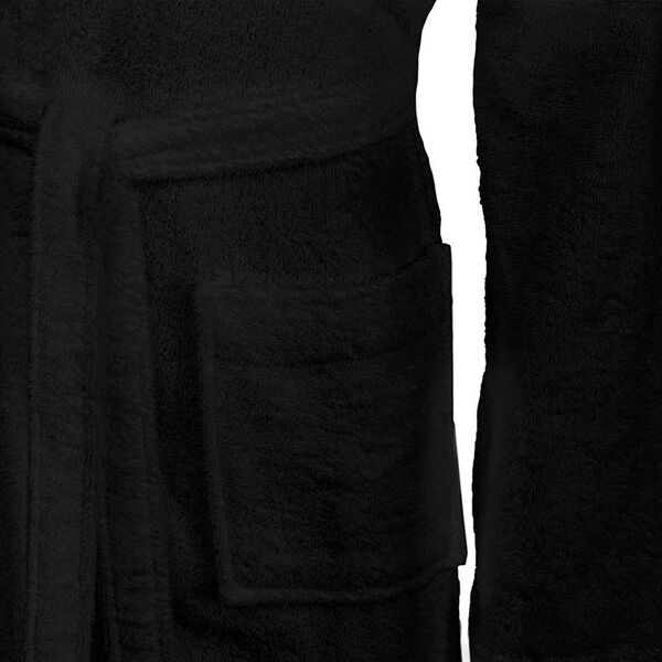 vidaXL Peignoir KINN Noir XXXL Coton