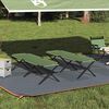 vidaXL Lit de camping pliant 2 pcs Vert 193 x 69 x 45 cm Tissu Oxford