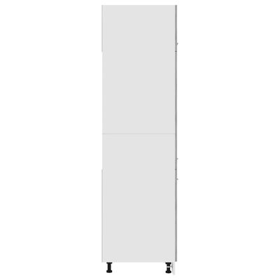vidaXL Armoire de réfrigérateur Gris béton 60x57x207cm Bois ingénierie