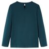 T-shirt enfants &agrave; manches longues vert fonc&eacute; 116