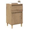 vidaXL Cabinet de chevet 2 pcs Ch&ecirc;ne artisanal 40 x 35 x 70 cm