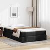 vidaXL Lit avec rangement et matelas Noir 120 x 200 cm Simili cuir
