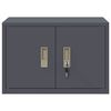 vidaXL Armoire de rangement Anthracite 60 x 40 x 40 cm Acier