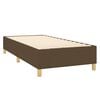 vidaXL Sommier &agrave; lattes de lit matelas et LED Marron fonc&eacute; 100x200 cm