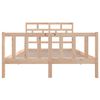 vidaXL Cadre de lit sans matelas bois massif 140x200 cm