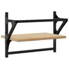 vidaXL &Eacute;tag&egrave;res murales avec barres 2 pcs ch&ecirc;ne sonoma 40x25x30 cm