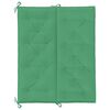 vidaXL Coussin de banc de jardin vert 120x(50+50)x7 cm tissu oxford