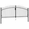 vidaXL Portail de cl&ocirc;ture Woerden &agrave; double porte avec pointes sup&eacute;rieures 299,5 x 174,5 cm