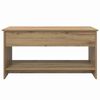 vidaXL Table basse Ch&ecirc;ne artisanal 80 x 50,5 x 41,5 cm