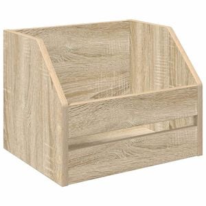 vidaXL Bo&icirc;te d'albums vinyles Ch&ecirc;ne Sonoma 38 x 30 x 29 cm