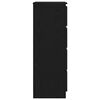 vidaXL Buffet ch&ecirc;ne noir 60x35x98,5 cm bois d'ing&eacute;nierie