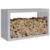 vidaXL Portant de bois de chauffage 100x40x60 cm acier galvanis&eacute;