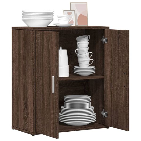 vidaXL Buffet ch&ecirc;ne marron 60x31x70 cm bois d'ing&eacute;nierie