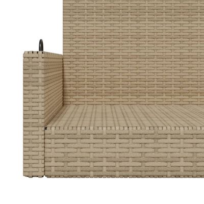 vidaXL Balancelle beige 119x56x48 cm résine tressée