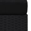 vidaXL Salon de jardin 2 pcs R&eacute;sine tress&eacute;e Noir