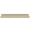 vidaXL &Eacute;tag&egrave;res murales 2 pcs blanc et ch&ecirc;ne sonoma 40x9x3 cm