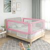 vidaXL Barri&egrave;re de s&eacute;curit&eacute; de lit d'enfant Rose 190x25 cm Tissu