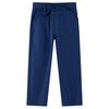 vidaXL Pantalons pour enfants avec cordon de serrage bleu marine 140