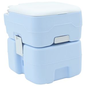 vidaXL Toilette de Camping Bleu 41,5 x 36,5 x 42 cm