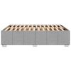 vidaXL Cadre de lit sans matelas gris clair 160x200 cm tissu