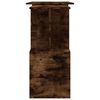 vidaXL Bureau d'angle Ch&ecirc;ne fum&eacute; 200x50x76 cm Bois d'ing&eacute;nierie