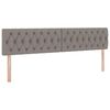 vidaXL Lit avec rangement et matelas avec matelas Taupe 200 x 200 cm