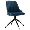 vidaXL Chaises &agrave; manger lot de 6 bleu velours