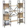 vidaXL Biblioth&egrave;que ch&ecirc;ne sonoma 155,5x24x166,5 cm bois d'ing&eacute;nierie
