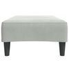 vidaXL Repose-pied gris clair 77x55x31 cm velours