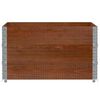 vidaXL Jardini&egrave;re marron 100x100 cm bois massif de pin