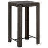 vidaXL Ensemble de bar de jardin 5 pcs coussins R&eacute;sine tress&eacute;e Marron