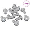 vidaXL Vis de verrou Uni 4865 pi&egrave;ces Argent&eacute; Acier