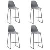 vidaXL Ensemble de bar 5 pcs Plastique Gris