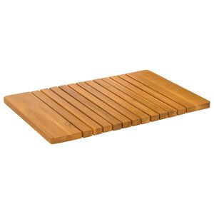 vidaXL Tapis de bain Marron 59 x 40 cm Bois d'Acacia Massif
